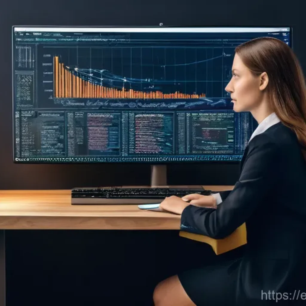 통계분석가의 커리어 전환 사례 - **Prompt:** "A dynamic and inspiring image depicting the transition from traditional statistical ana...