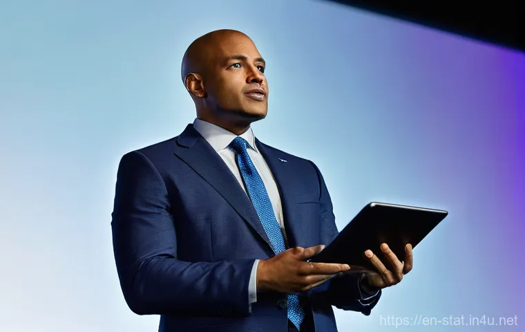 통계분석가를 위한 소셜 미디어 활용법 - **Image Prompt: "Visualizing Impactful Data Insights"**
    A wide, clean shot of a male data scient...