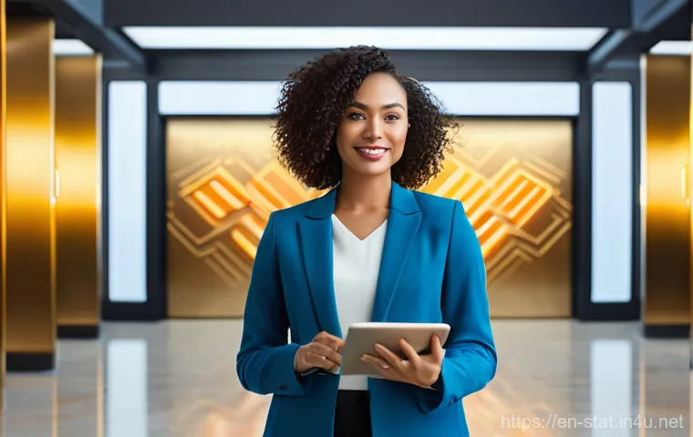 통계분석 전문가 자격증 취득 방법 - **Prompt:** A diverse professional, late 20s to early 30s, stands confidently in a sleek, modern off...