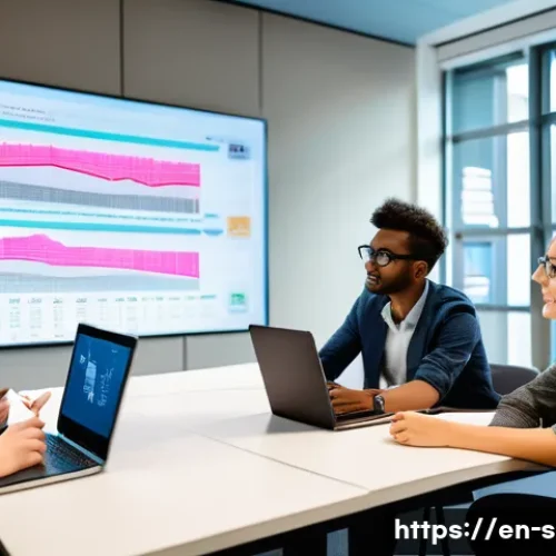 통계분석 이론 공부법 - **Prompt:** A diverse group of young adults, dressed in smart casual attire, engaged in a collaborat...